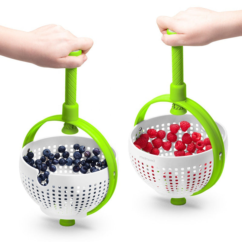 Scratch Resistant Nylon Salad Spinner Colander