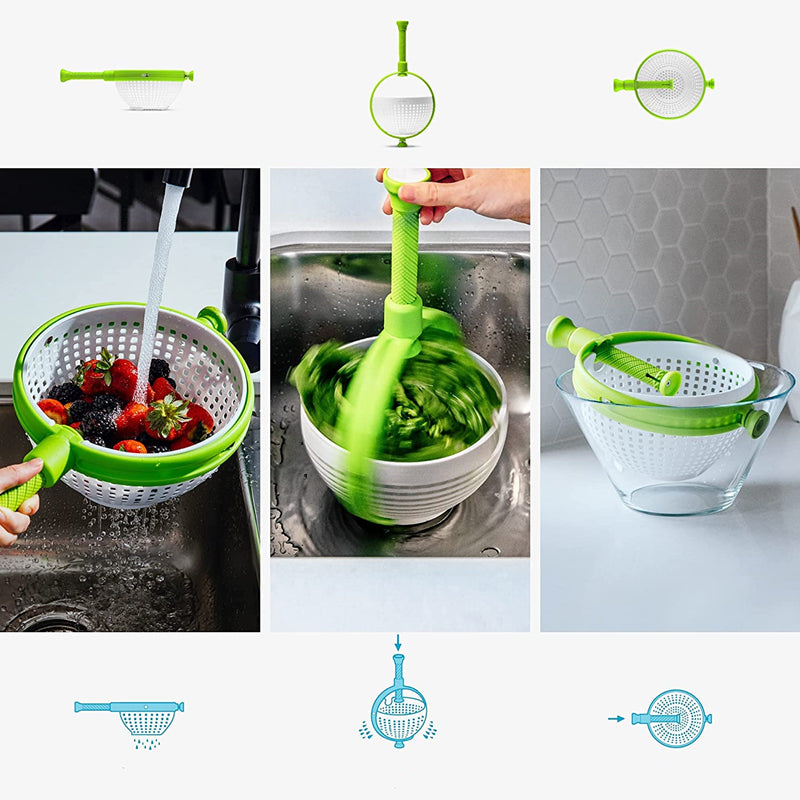 Scratch Resistant Nylon Salad Spinner Colander