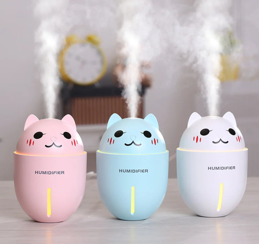 Cat Humidifier with Fan and Night Light