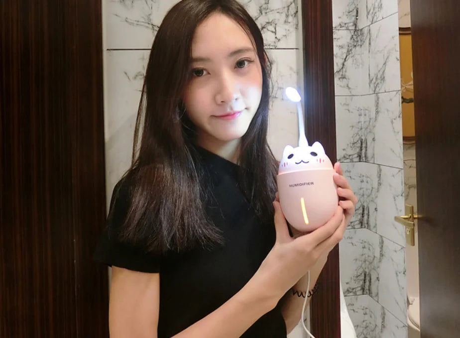 Cat Humidifier with Fan and Night Light