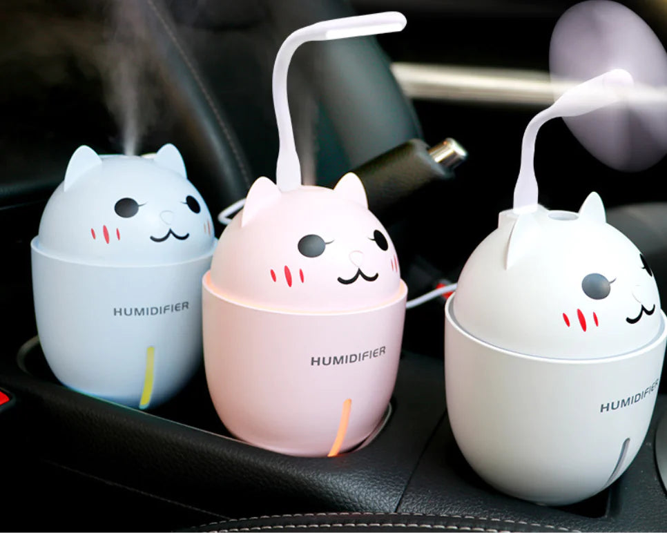 Cat Humidifier with Fan and Night Light